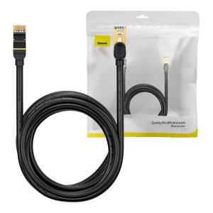 Câble réseau Ethernet RJ45 10 Gbps Baseus - 5m - Noir