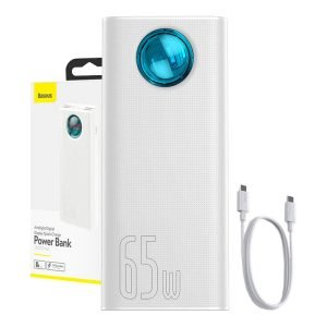 Batterie externe Baseus Amblight 30000mAh, 4xUSB, USB-C, 65W - Blanc