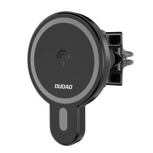 Support magnétique pour voiture Dudao F13 avec chargeur à induction Qi, 15W - Noir