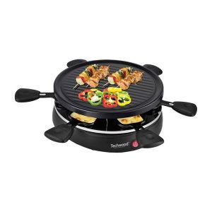 Gril à raclette électrique pour 6 personnes - Techwood TRA-608