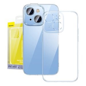 Ensemble coque transparente et verre trempé pour iPhone 14 Plus - Baseus Crystal
