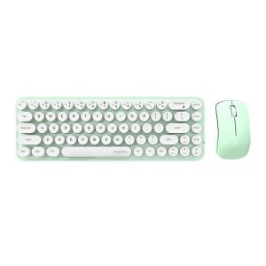 Ensemble clavier et souris sans fil MOFII Bean 2.4G - Blanc-Vert