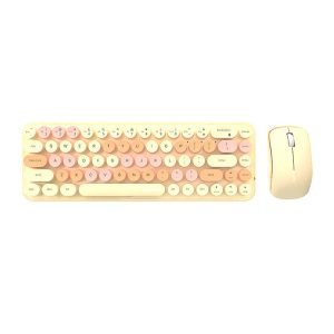 Ensemble clavier et souris sans fil MOFII Bean 2.4G - Thé au Lait