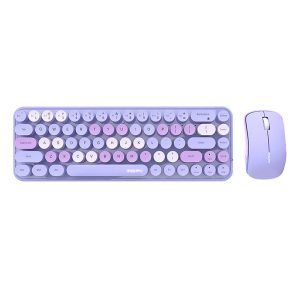 Ensemble clavier et souris sans fil MOFII Bean 2.4G - Violet