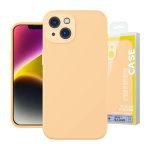 Coque Baseus en Gel Silicium Liquide pour iPhone 14 Plus (Sunglow) + verre trempé + kit de nettoyage