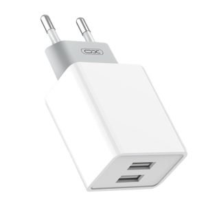 Chargeur mural XO L65, 2x USB + câble USB - Blanc