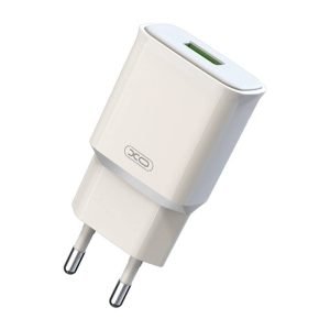 Chargeur mural XO L92D - 1x USB, 18W, QC 3.0 - Blanc