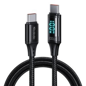 Câble Mcdodo CA-1100 USB-C vers USB-C, 100W, 1.2m - Noir