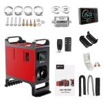 Chauffage de Parking Diesel 8 kW - HCALORY HC-A02 - Bluetooth - Rouge