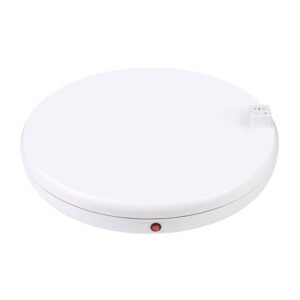Support d'affichage rotatif Puluz avec prise de courant 45 cm - Blanc