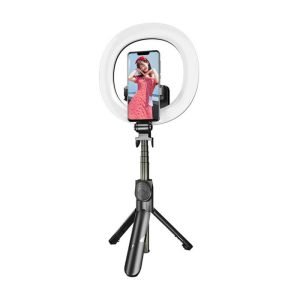 Perche à selfie/trépied Puluz avec anneau lumineux à LED