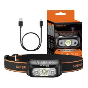 Lampe frontale Superfire HL05-E - 120 lm - USB