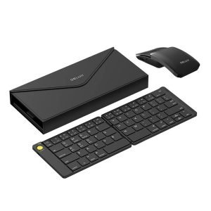 Ensemble clavier sans fil pliable Delux KF10 et souris MF10PR