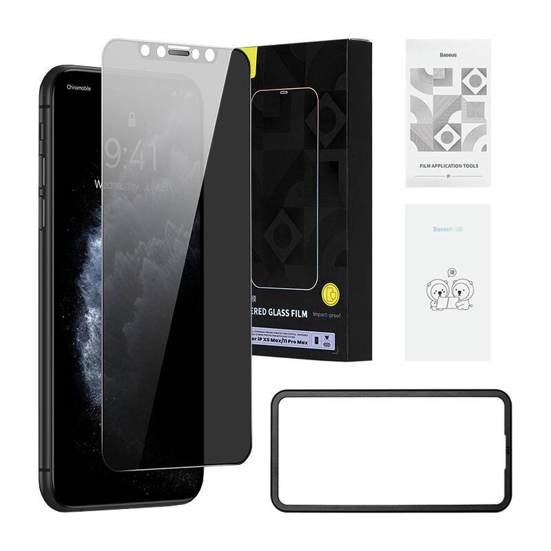 Verre trempé 0.3mm Baseus pour iPhone XS Max 11 Pro Max