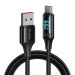 Câble USB vers USB-C Mcdodo CA-1080 avec écran, 66W, 6A, 1.2m - Noir