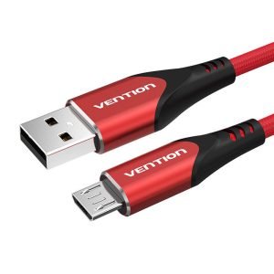 Câble USB 2.0 vers Micro USB Vention COARG 3A 1,5m - Rouge