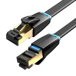 Câble Réseau Plat CAT8 U/FTP Vention IKCBG RJ45 Ethernet 40Gbps 1m - Noir