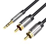 Câble audio 2xRCA vers 3.5mm Vention BCFBF 1m - Noir