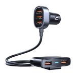 Chargeur de voiture à 5 ports USB Joyroom JR-CL03 - Noir