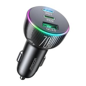 Chargeur de voiture Joyroom JR-CL26 - 2x USB-C PD, 1x USB 70W - Noir