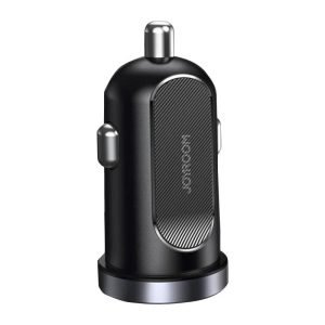 Chargeur de voiture Joyroom C-A08, 1x USB QC3.0, 1x USB-C PD 30W - Noir