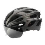 Casque de cyclisme avec lunettes intégrées - Rockbros TT-16 - Noir