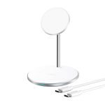 Chargeur sans fil Choetech T581-F avec support - Blanc