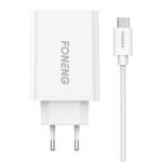 Chargeur rapide Foneng 1x USB EU43 + Câble USB Type C