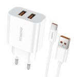 Chargeur rapide Foneng 2x USB EU45 + câble USB Type-C