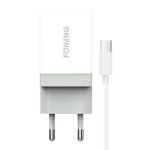 Chargeur rapide Foneng K210 avec 1 port USB + câble USB Micro