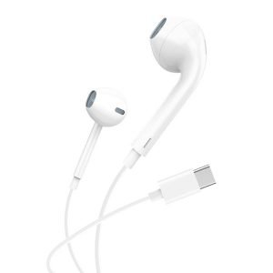 Écouteurs intra-auriculaires filaires Foneng T15, USB-C, 1.2m - Blanc