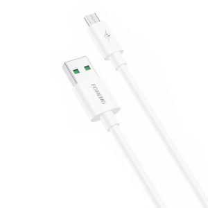 Câble USB vers Micro USB Foneng X67 - 5A - 1m - Blanc