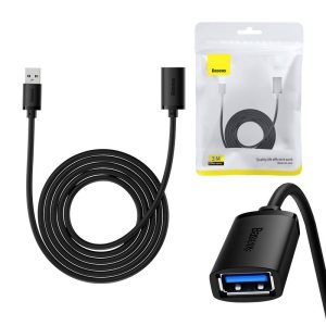 Câble d'extension USB 3.0 Baseus AirJoy - Mâle vers Femelle, 3m - Noir