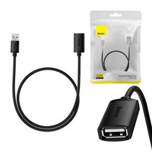 Câble d'extension USB 2.0 Baseus AirJoy, Mâle vers Femelle, 0.5m - Noir