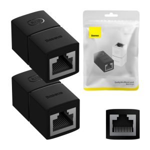 Connecteurs de câble Baseus, 2 pcs, Série AirJoy (Noir)