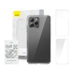 Coque Baseus Crystal Series pour iPhone 11 Pro Max (transparente) + verre trempé + kit de nettoyage