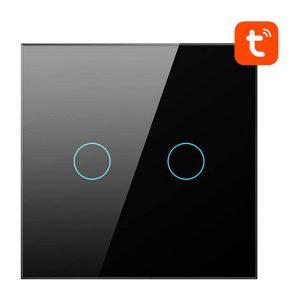 Interrupteur intelligent ZigBee Avatto LZTS02-EU-B2 - Noir