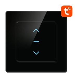 Interrupteur à volet roulant WiFi intelligent Avatto N-CS10-B TUYA - Noir