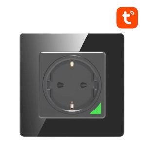 Prise murale intelligente WiFi - Avatto N-WOT10-EU-B TUYA - Noir