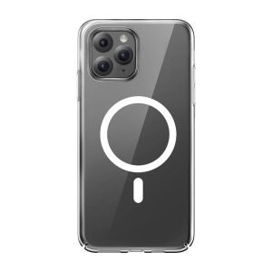 Coque magnétique Baseus pour iPhone 11 Pro Max - Transparente avec protection d'écran en verre trempé et kit de nettoyage