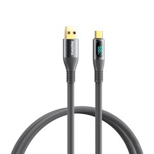 Câble USB-C Remax Zisee RC-030, 66W, 1,2m - Gris