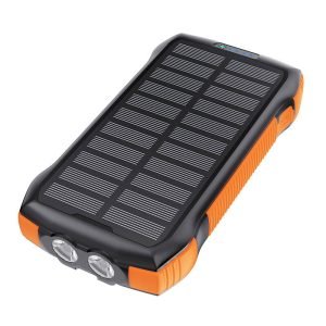 Batterie solaire avec charge inductive Choetech B567 - 20000mAh - Noir-Orange