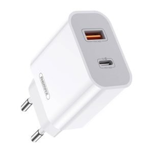 Chargeur mural Remax RP-U68 - USB-C, USB, 20W - Blanc