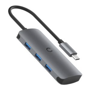 Hub 6 en 1 USB-C - Cygnett SlimMate 100W - Gris