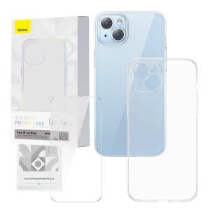 Ensemble Coque Transparente et Verre Trempé Baseus Corning pour iPhone 14 Plus