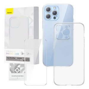 Coque transparente et verre trempé Baseus Corning pour iPhone 13 Pro