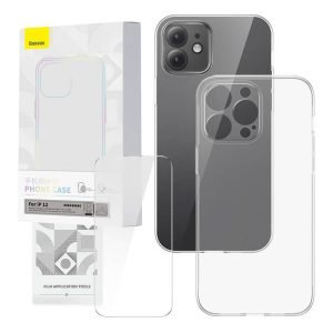 Coque transparente et verre trempé Baseus Corning pour iPhone 12