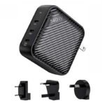 Chargeur mural INVZI GanHub - 3x USB-C, 140W - Noir