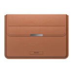 Étui en cuir avec fonction support pour MacBook Pro/Air 13"/14" - INVZI - Marron