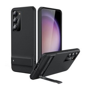 Coque ESR avec support métallique pour Samsung S23 Plus - Noir